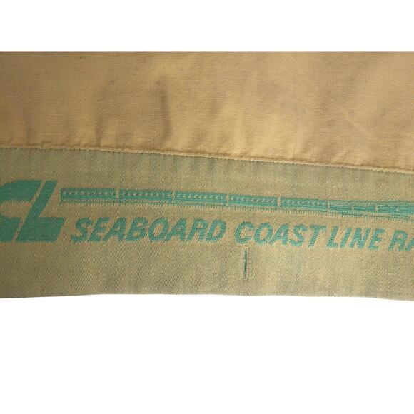 Vintage Seaboard Coastal Railroad Reversible Seatback Headrest Covers Set of 5 - Picture 8 of 9